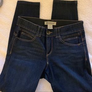 Dark wash absolute booty lifting democracy jeans